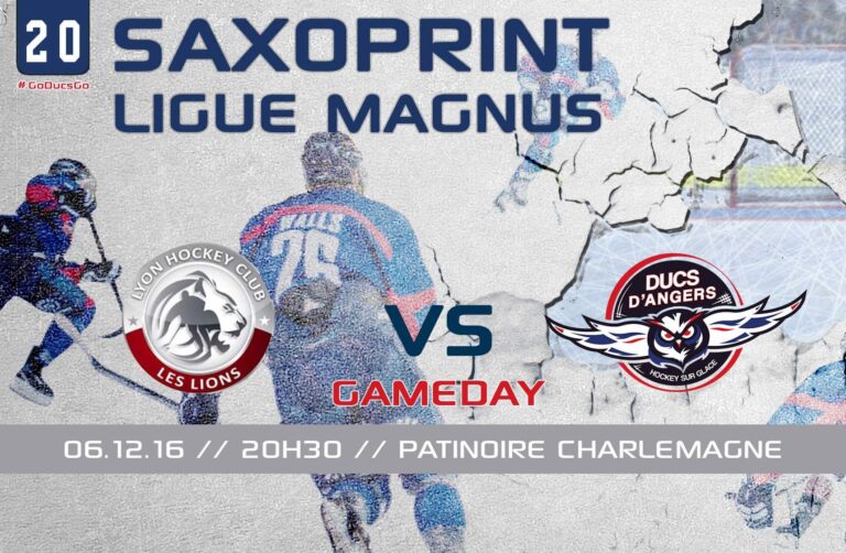 SLM / J-20 – Lions HC de Lyon VS Les Ducs d&rsquo;Angers