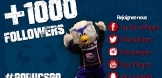 &lsquo;+1000 Followers en moyenne en 4 mois !!