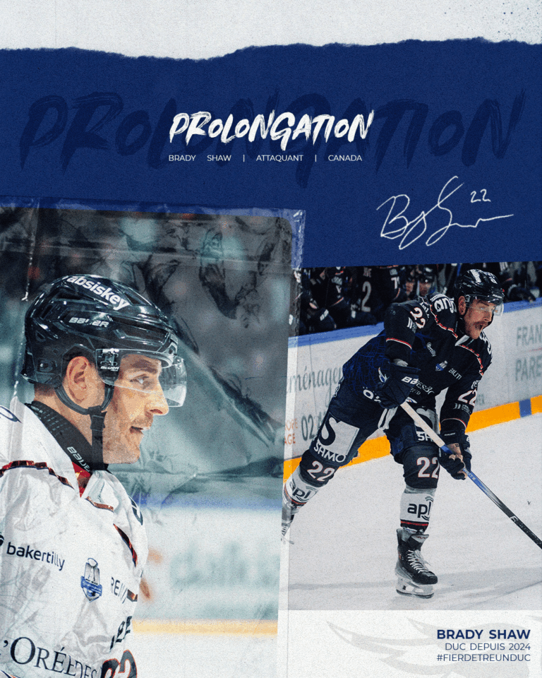 Brady SHAW prolonge son aventure à Angers !