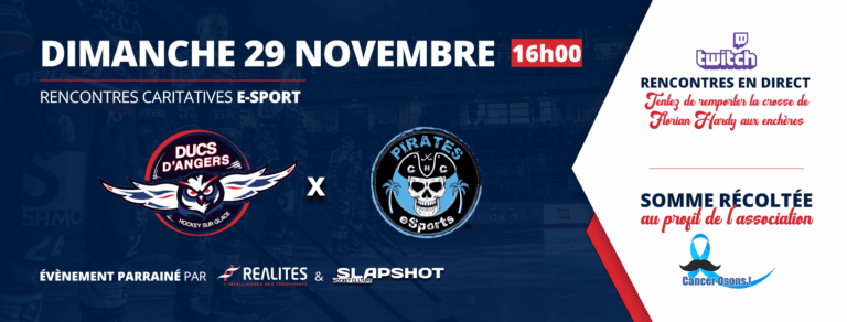 Les Ducs d&rsquo;Angers passent au e-sport pour la bonne cause