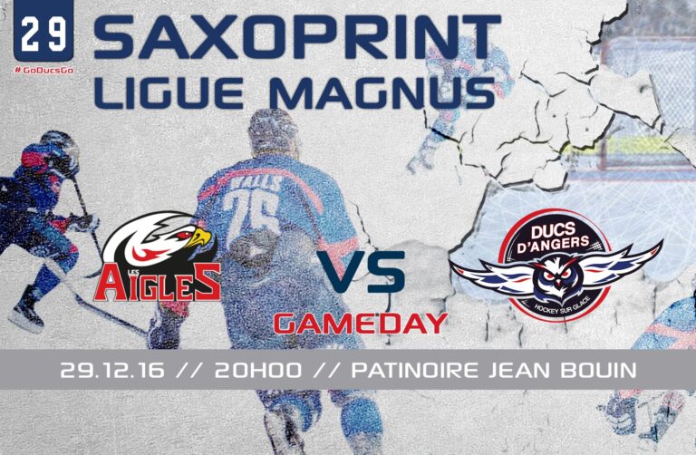 //GAME DAY// J-29 SAXOPRINT Ligue Magnus // 29.12.16