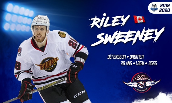 Avec Riley SWEENEY, la défense des Ducs est au complet !